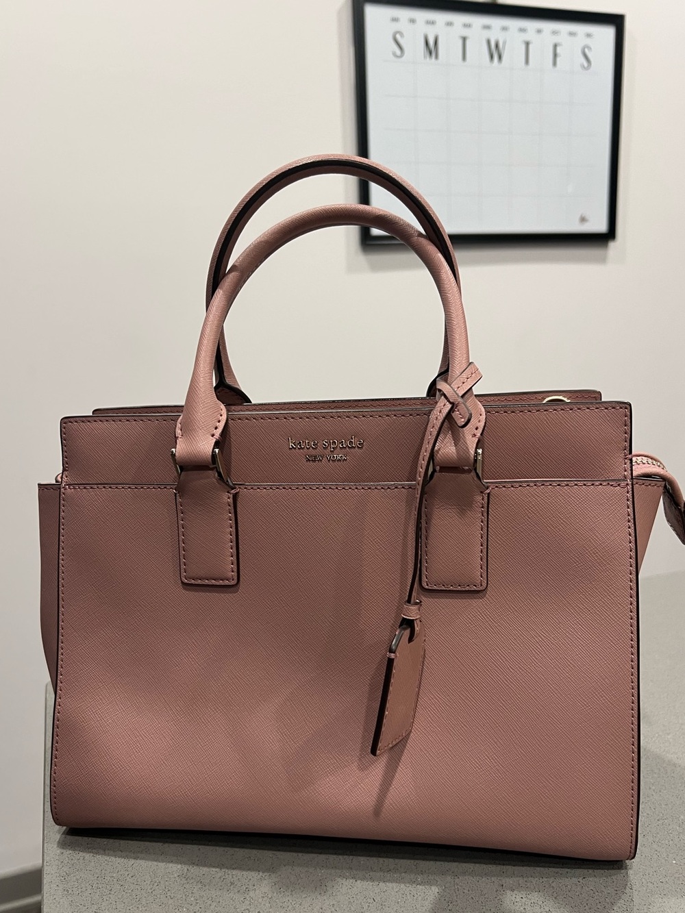 Kate Spade Women's Blush Pink Structured Shoulder Bag
